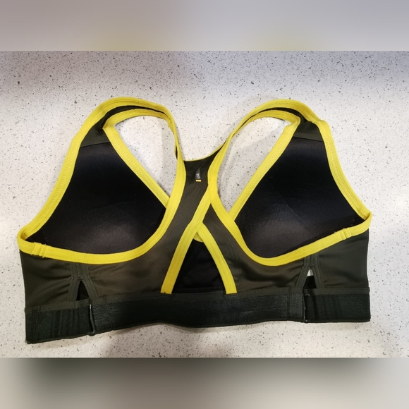 Lolë Sports Bras - Olive with Yellow and Pink with Burgundy - Picture 3 of 12